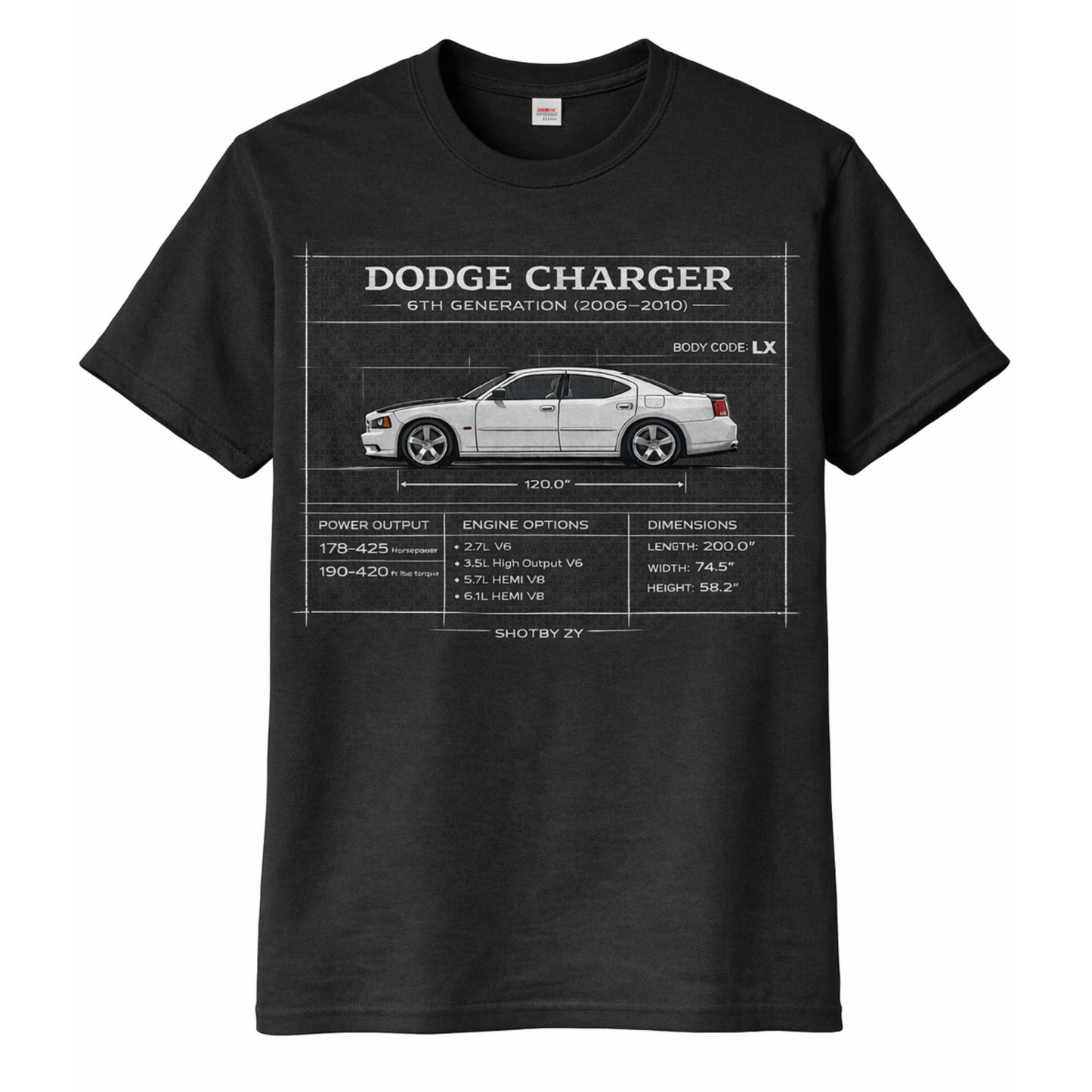 6th Gen Dodge Charger T-Shirt